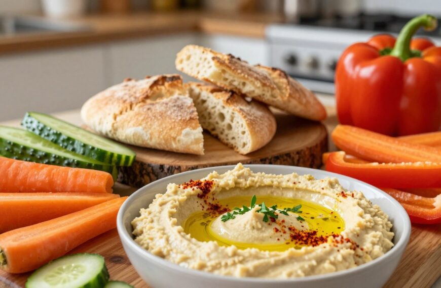 Hummus z czym jeść: top dodatki, pieczywo, warzywa i pomysły na szybkie dania