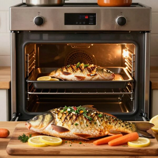 Jak upiec karpia w piekarniku: żeby był soczysty i bez „mulistego” posmaku