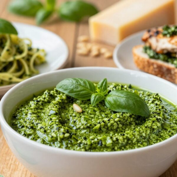 Pesto z czosnku niedźwiedziego z czym jeść: 12 pomysłów na makaron, kanapki i mięsa