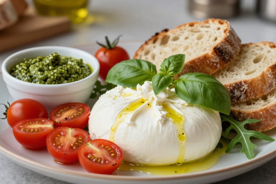 Ser burrata z czym jeść