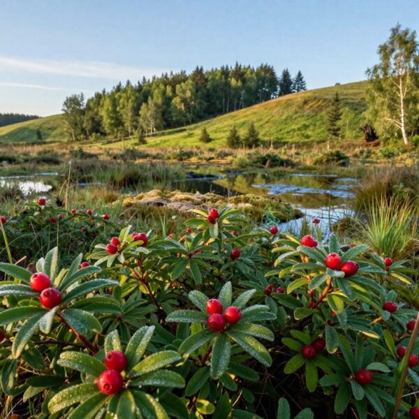 Gdzie rośnie żurawina w Polsce? Naturalne stanowiska, torfowiska i zasady zbioru