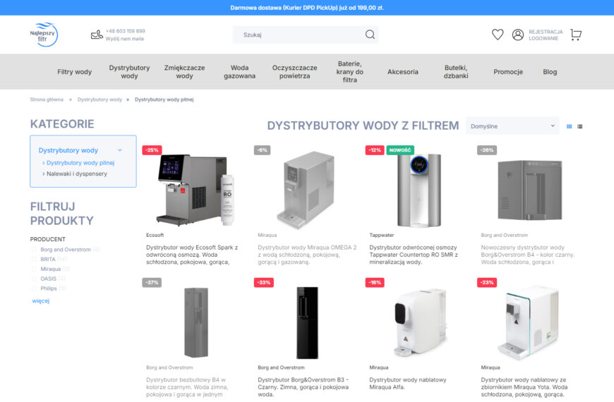 Dystrybutor wody z filtrem. Dlaczego warto mieć go w domu lub biurze?
